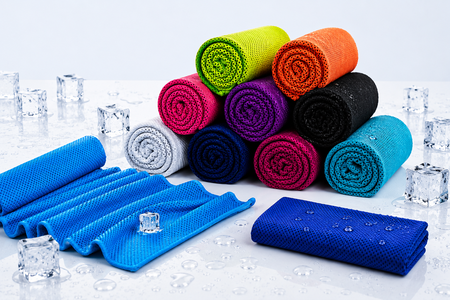 Serviette Rafraîchissante en Microfibre – Effet Fraîcheur Instantané