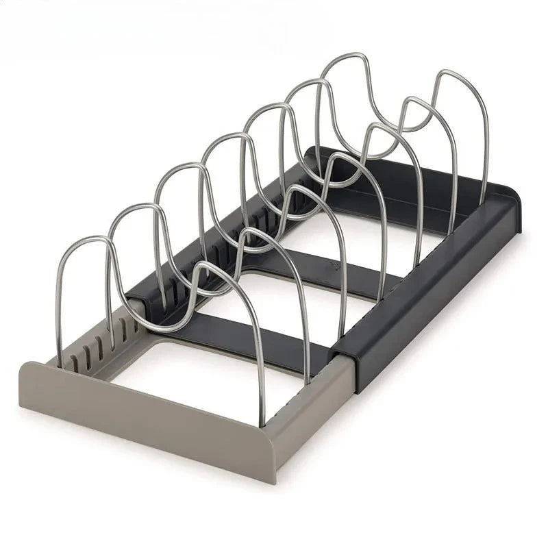 Range Casseroles Extensible 7 Compartiments | Organisateur de Cuisine Gain de Place