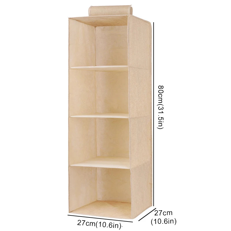 Organiseur de Placard Suspendu Pliable – Rangement Dressing Gain de Place