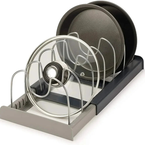 Range Casseroles Extensible 7 Compartiments | Organisateur de Cuisine Gain de Place