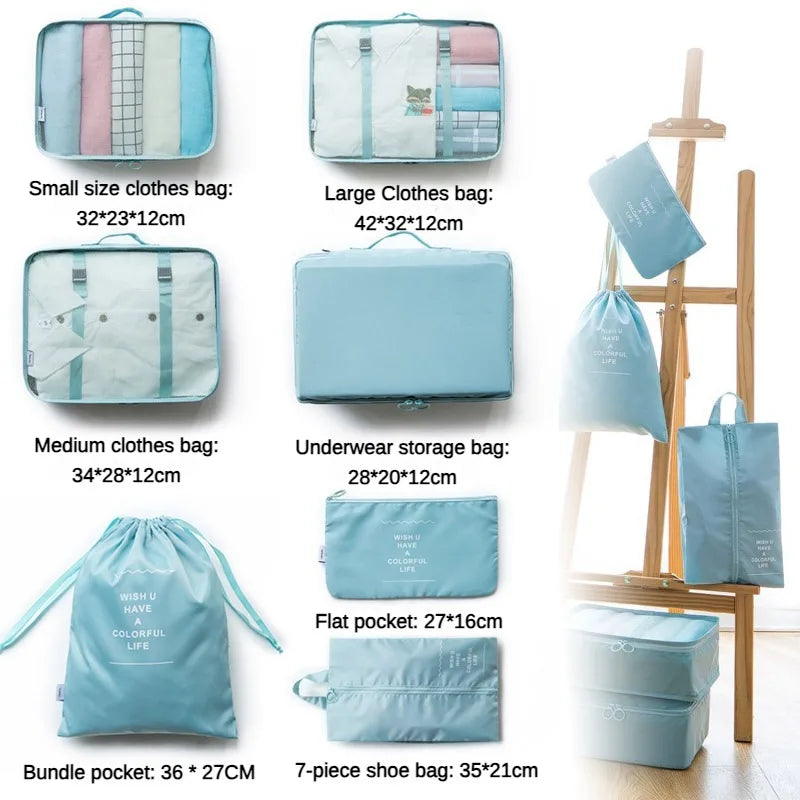 Organisateur de Valise 7 Pièces | Voyage Sans Désordre