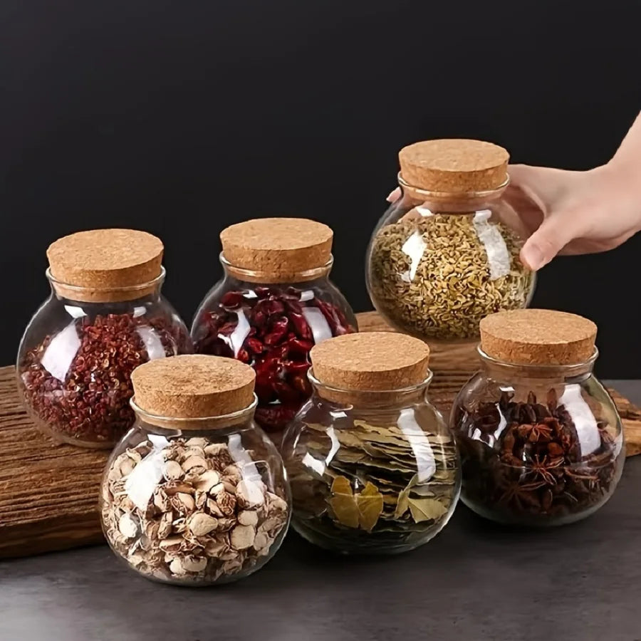 Bocal de Conservation Hermétique en Verre | Couvercle en Bambou