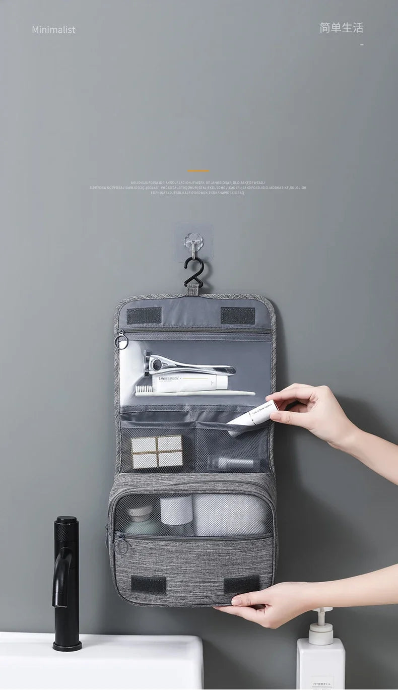 Trousse de Toilette Suspendue Multifonction Étanche | OrganivaLiving