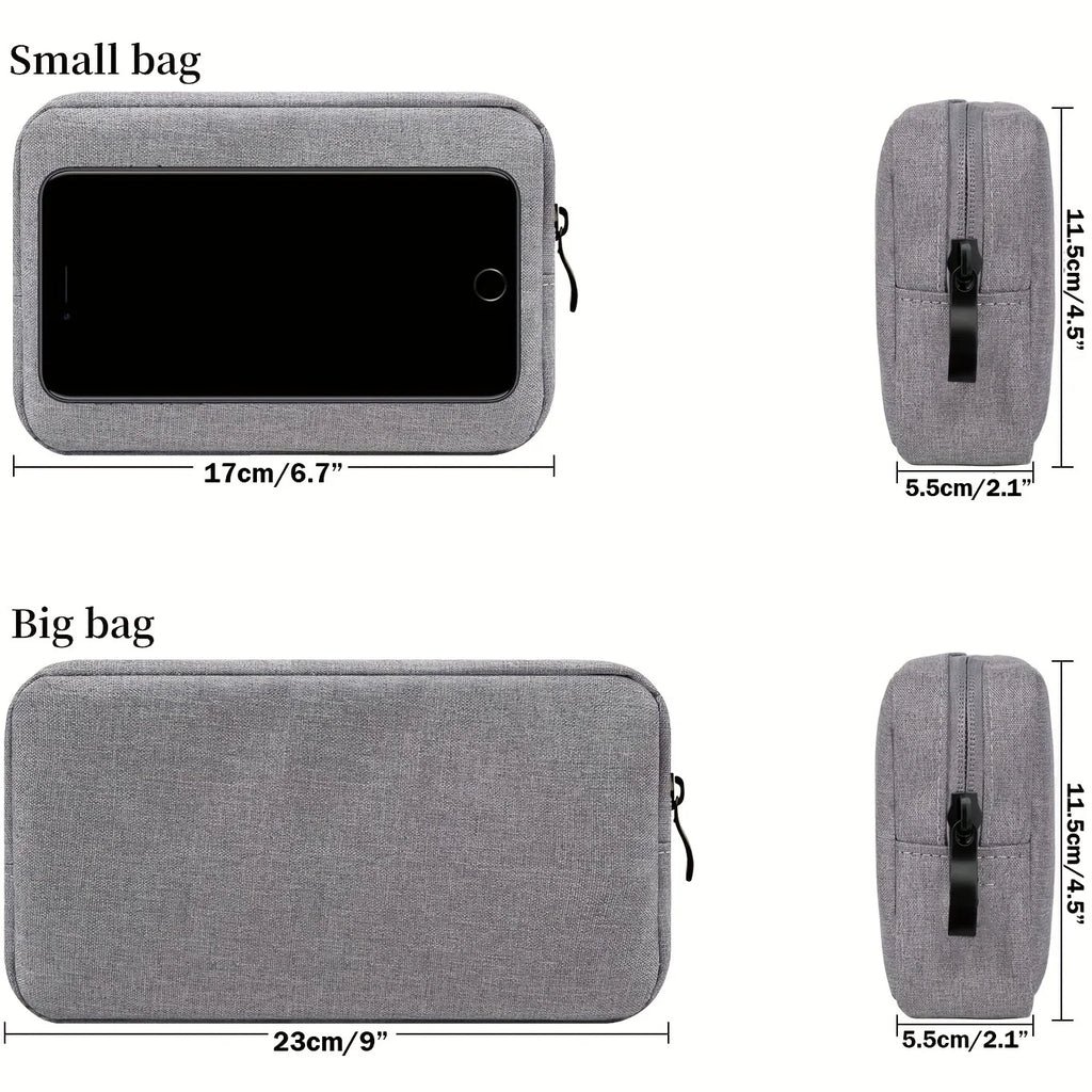 Pochette de Rangement Électronique – Câbles, Chargeurs & Accessoires