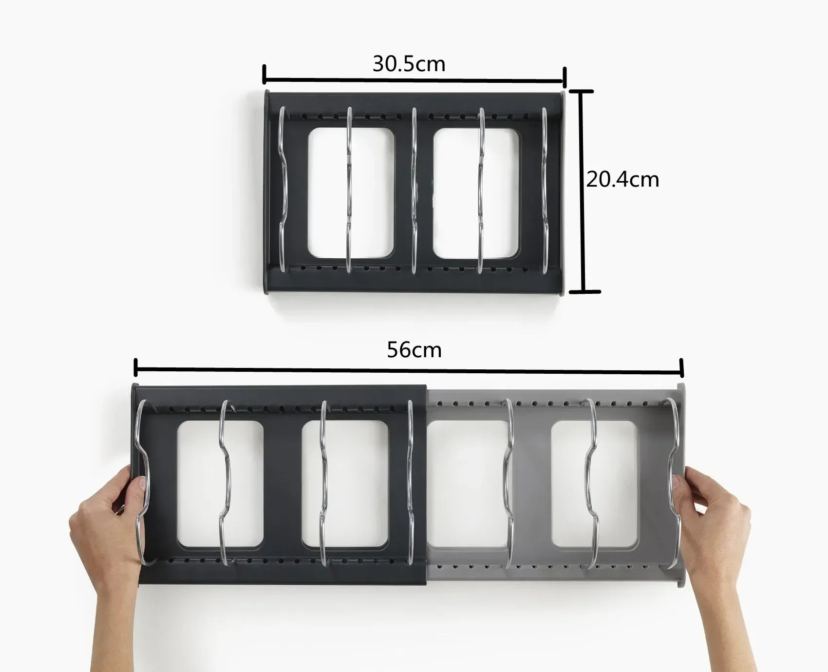 Range Casseroles Extensible 7 Compartiments | Organisateur de Cuisine Gain de Place