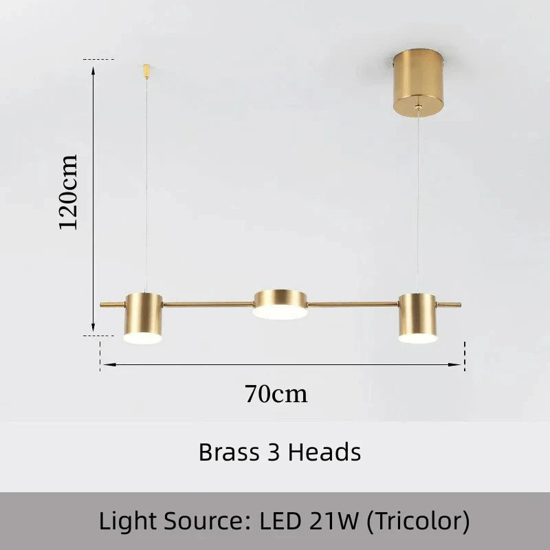 Suspension LED Barres Lumineuses Modernes - Chandelier Linéaire pour Salle à Manger