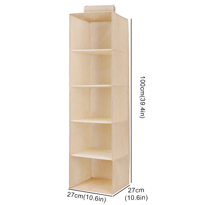 Organiseur de Placard Suspendu Pliable – Rangement Dressing Gain de Place