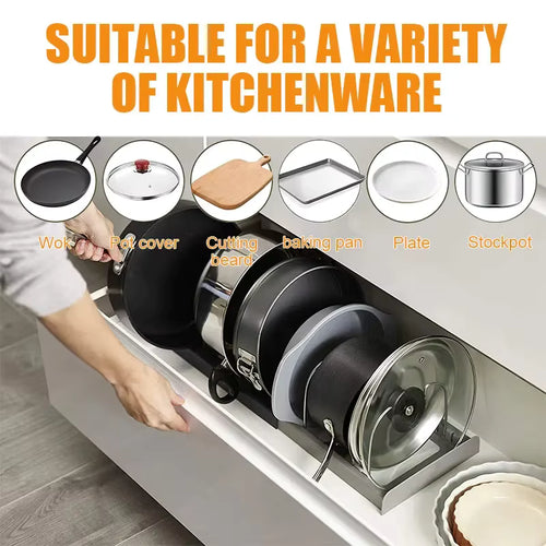 Rangement extensible pour casseroles – Optimise ton placard de cuisine instantanément