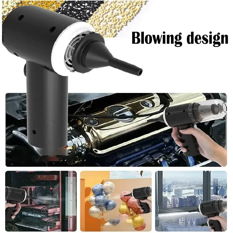 Mini Aspirateur Voiture Sans Fil 9000Pa - Portable & Puissant pour Maison & Auto